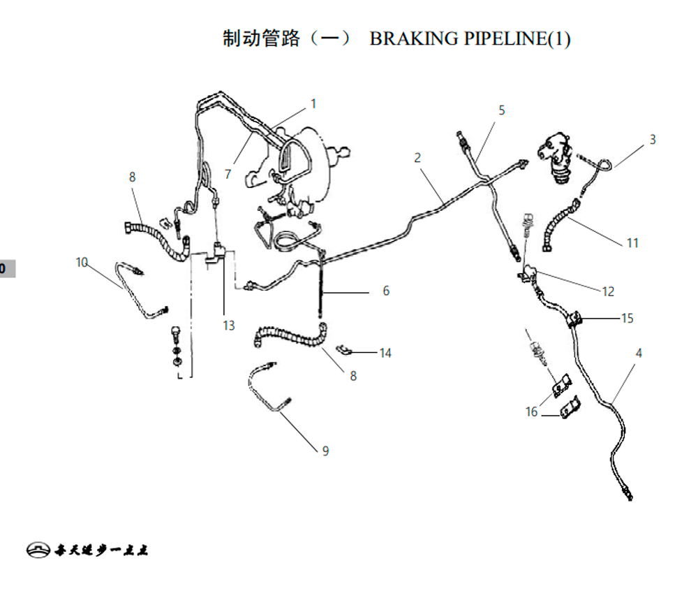 scheme for трубопровод тормозной системы (1)