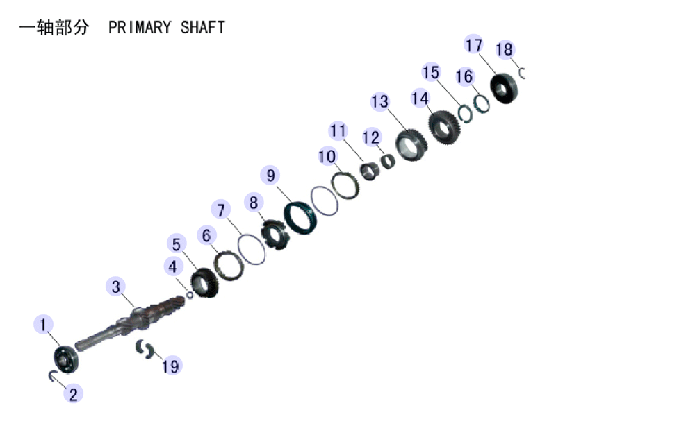 scheme for первичный вал