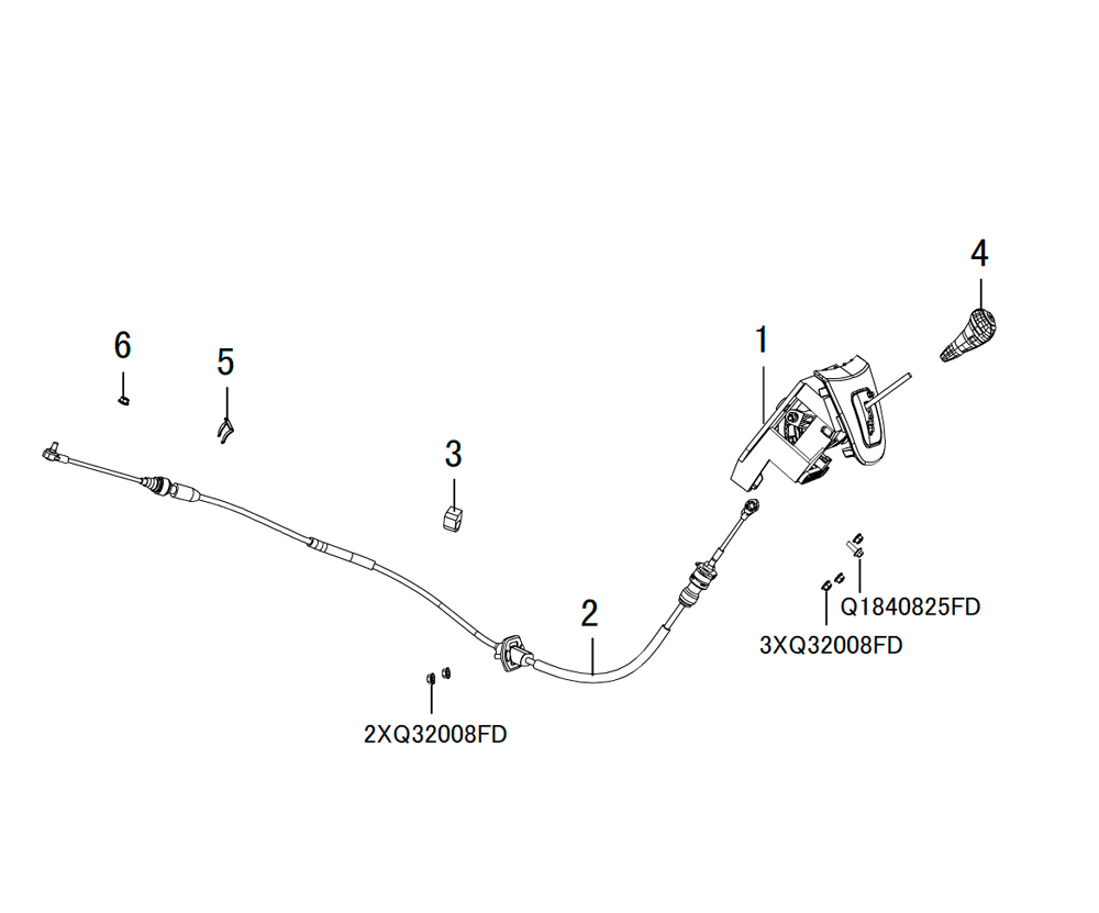 scheme for тросы переключения акпп