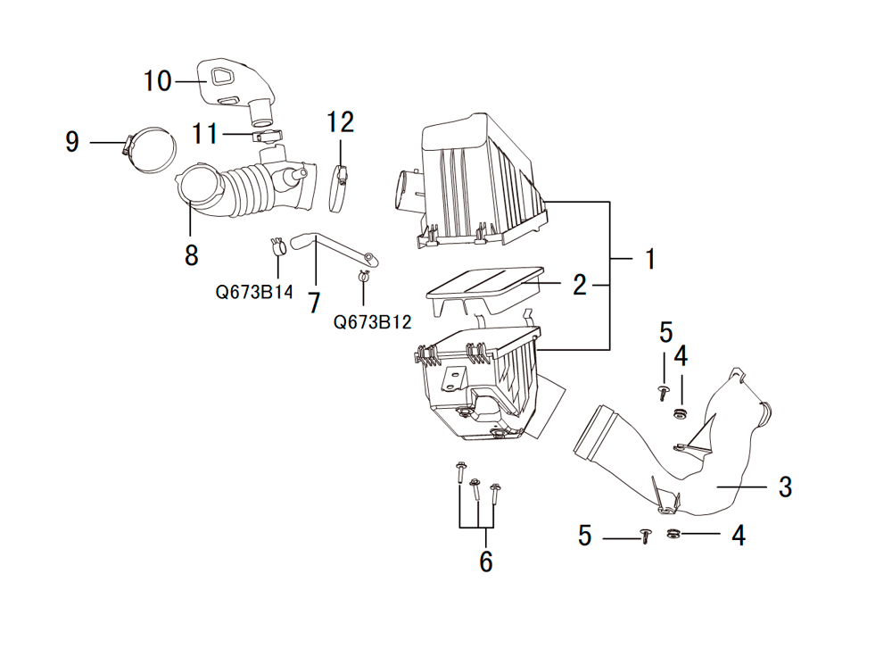 scheme for воздушный фильтр 1