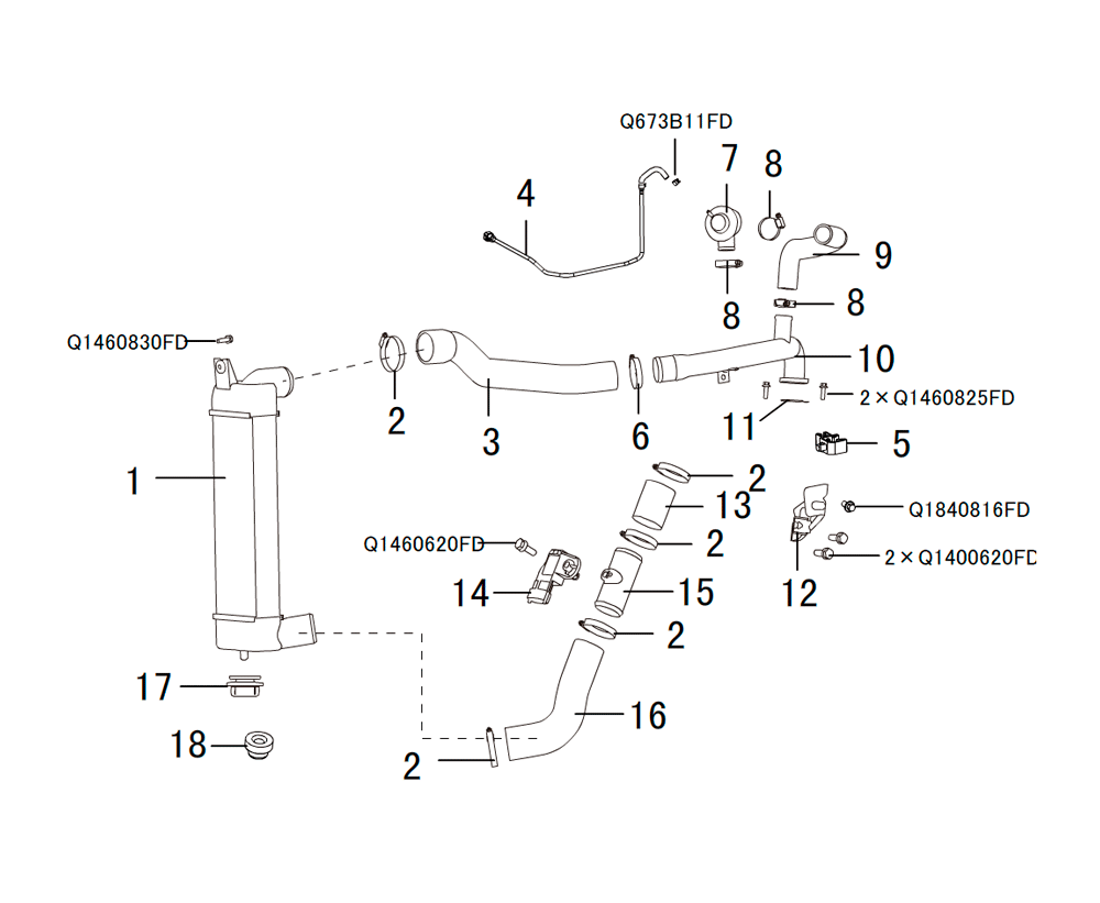 scheme for INTERCOOLER