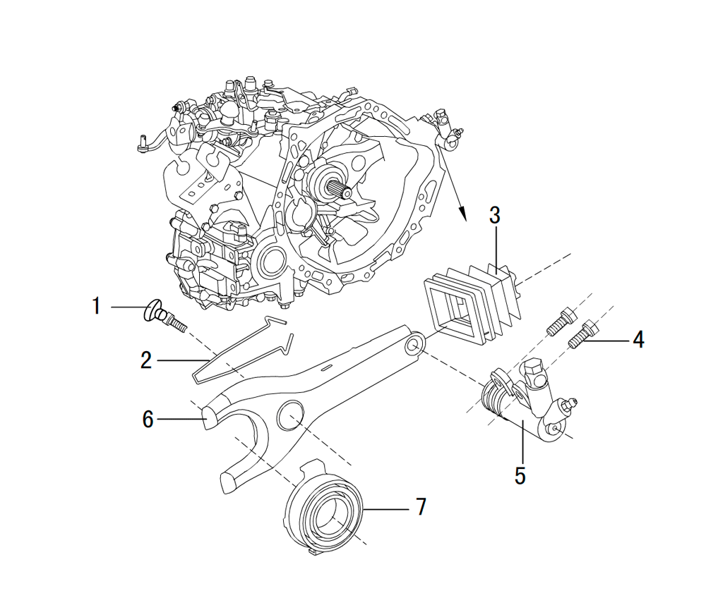 scheme for механизм расцепления