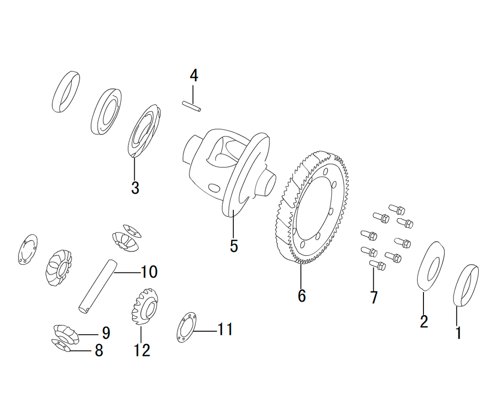 scheme for дифференциал мкпп SH78Z