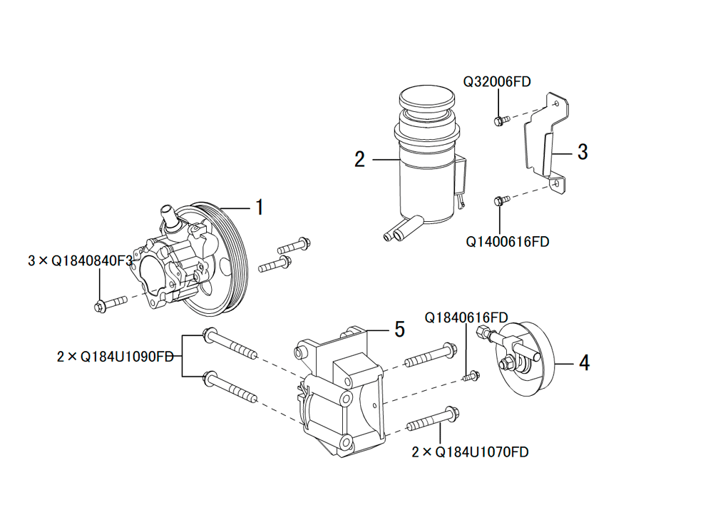 scheme for насос гидроусилителя руля