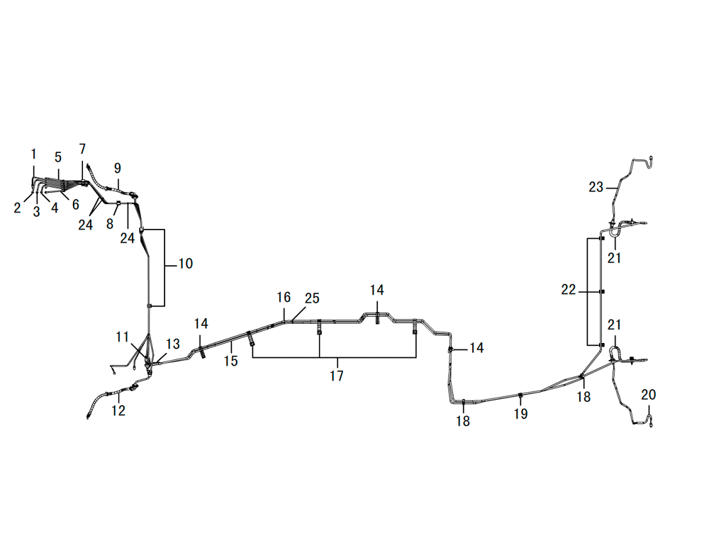 scheme for тормозные трубки