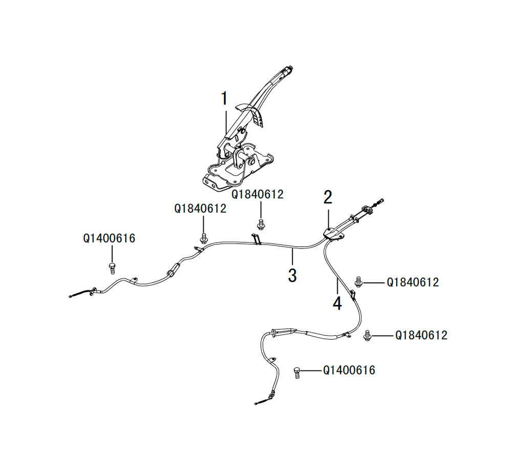 scheme for стояночный тормоз