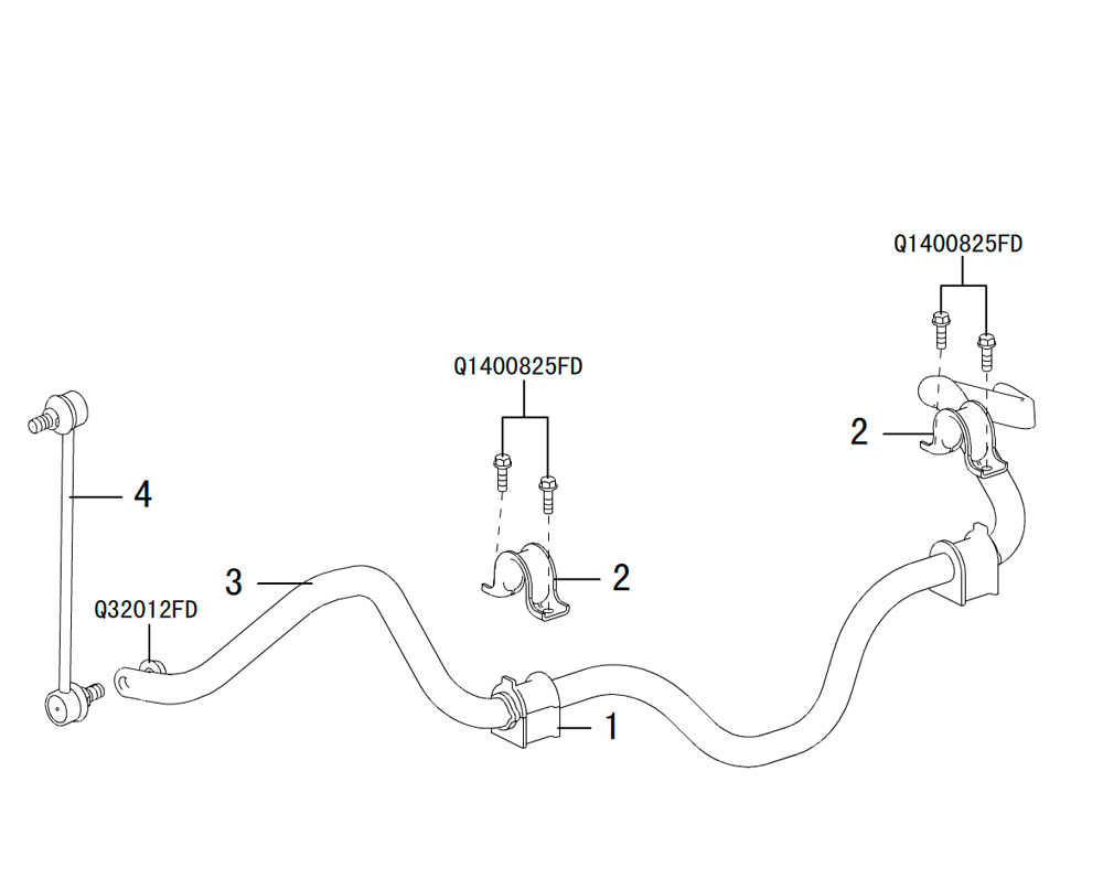 scheme for передний стабилизатор