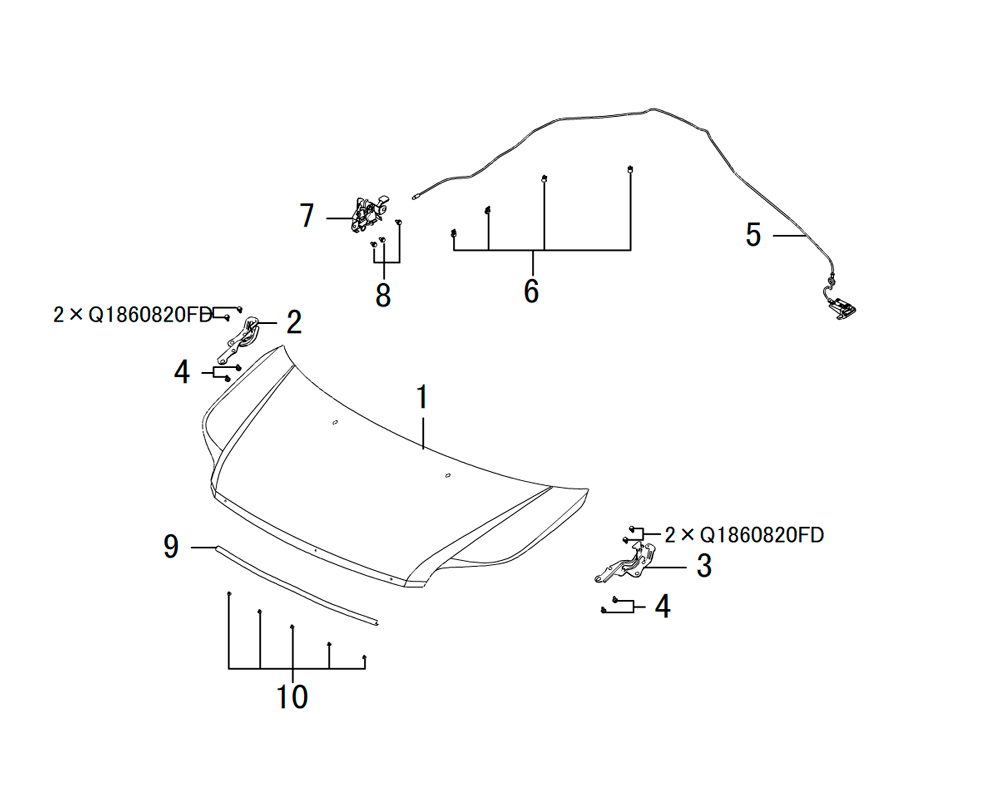 scheme for капот