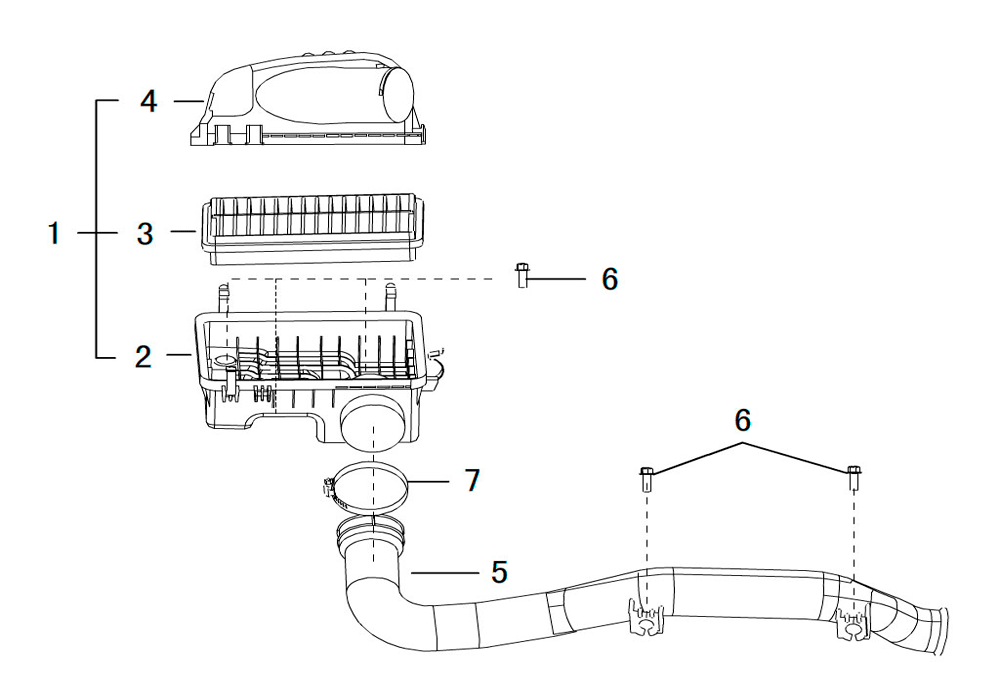 scheme for воздушный фильтр 2.8 TDC