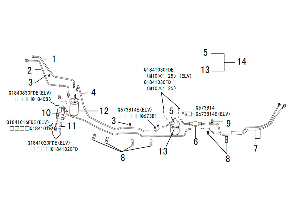 scheme for топливопровод  4D20