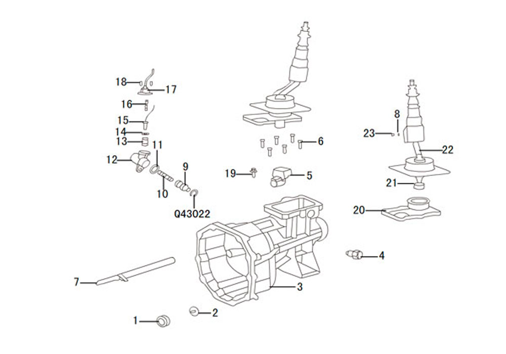 scheme for рычаг переключения передач (6 SPEED)