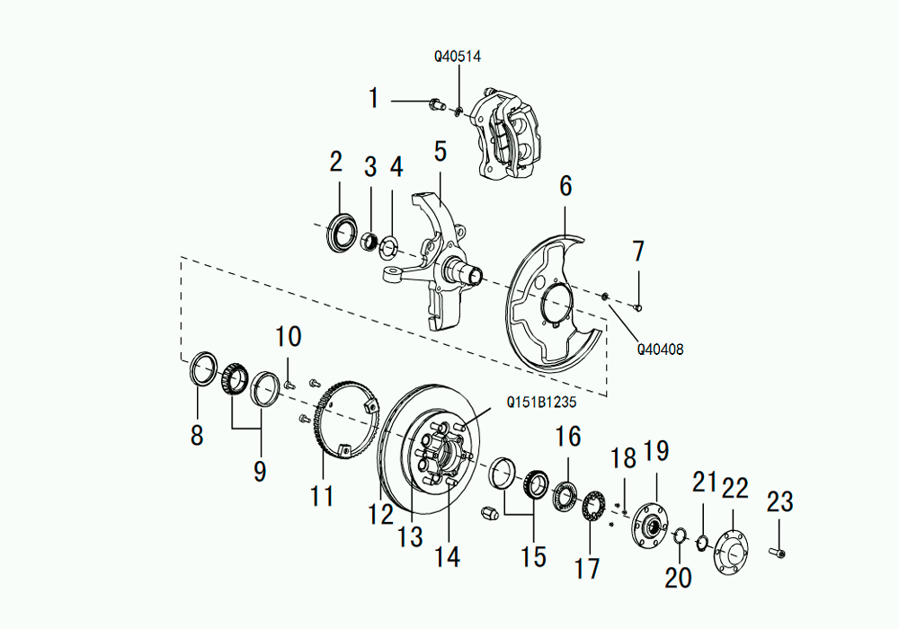 scheme for поворотный кулак 4WD