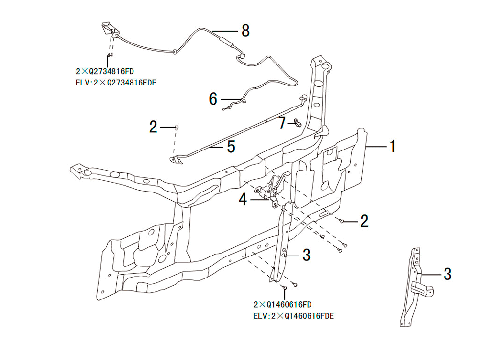 scheme for рамка радиатора