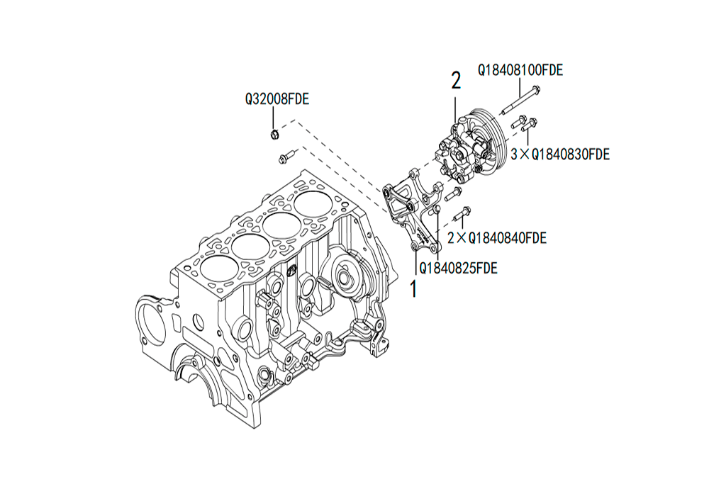 scheme for насос гур