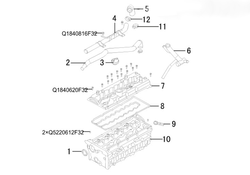 scheme for головка блока цилиндров 1