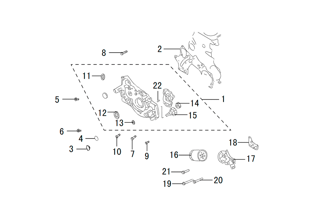 scheme for масляная помпа