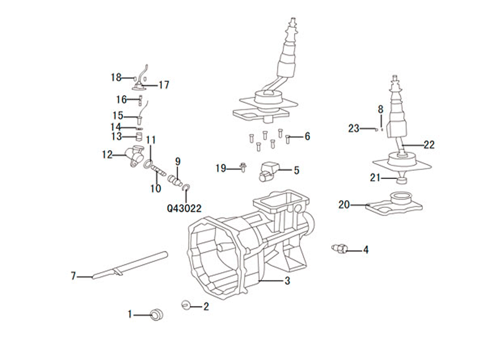 scheme for рычаг кпп