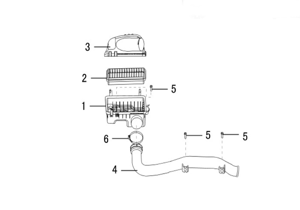scheme for воздушный фильтр 4G69