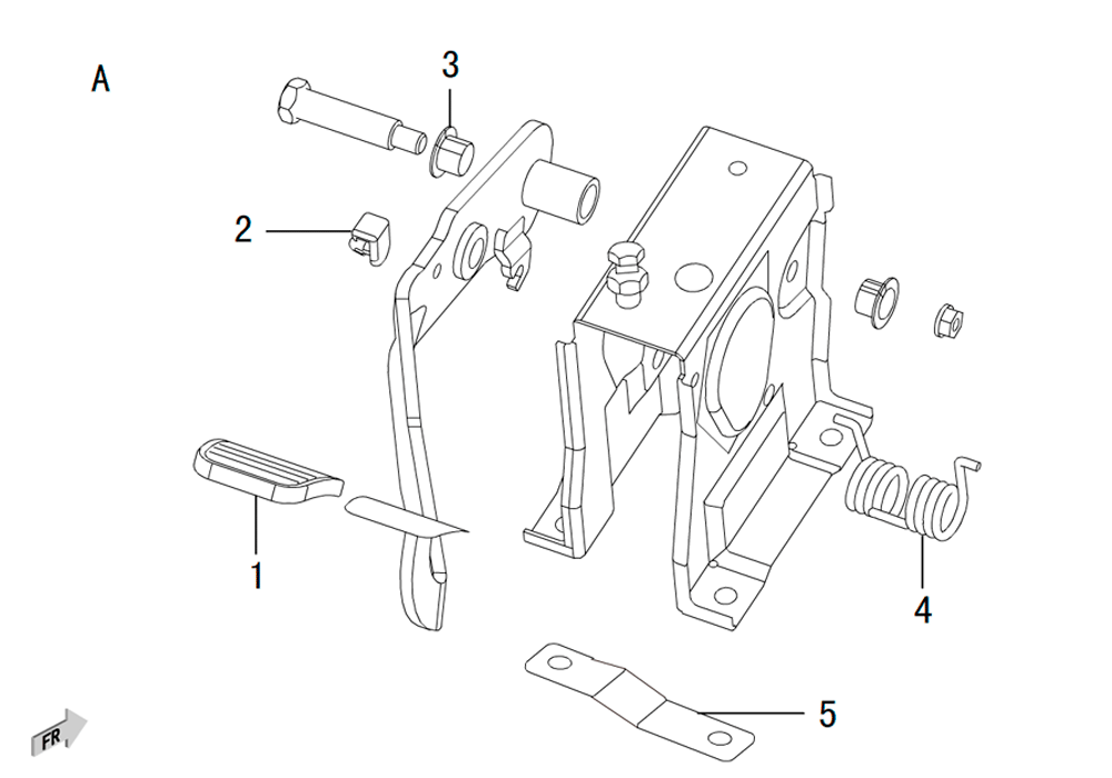 scheme for педаль сцепления 4D20
