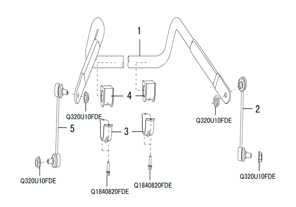 scheme for передний стабилизатор