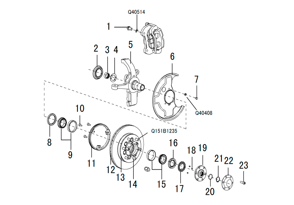 scheme for поворотный кулак 4x4
