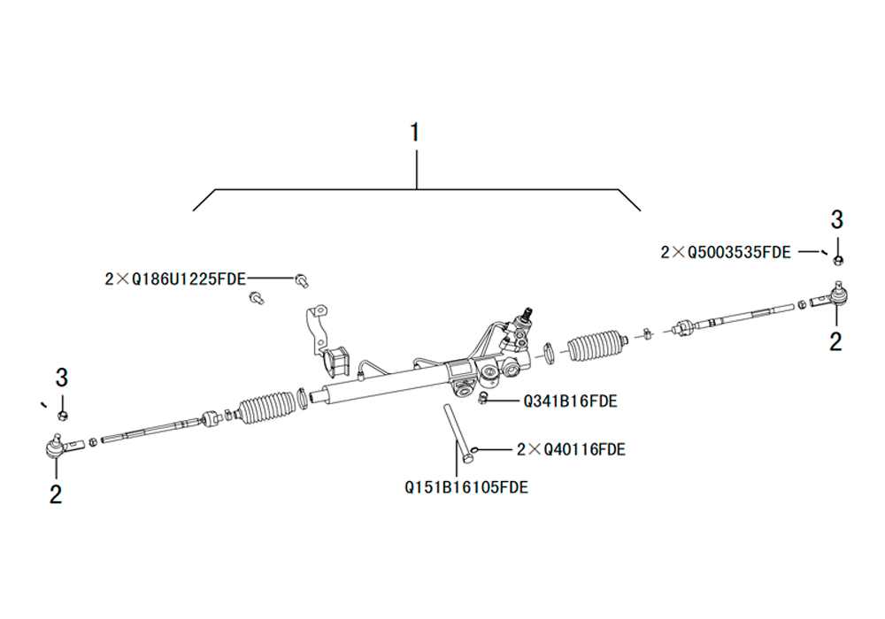scheme for рулевая рейка