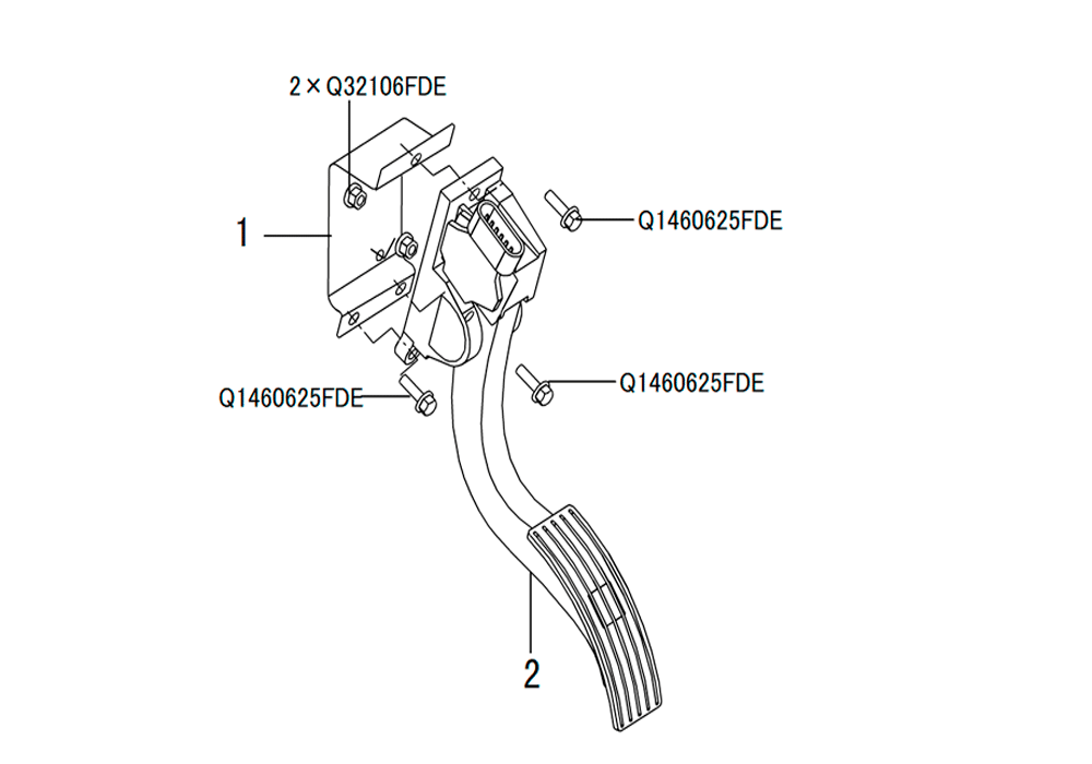 scheme for педаль акселератора 4D20