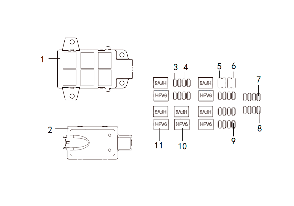 scheme for блок предохранителей 2