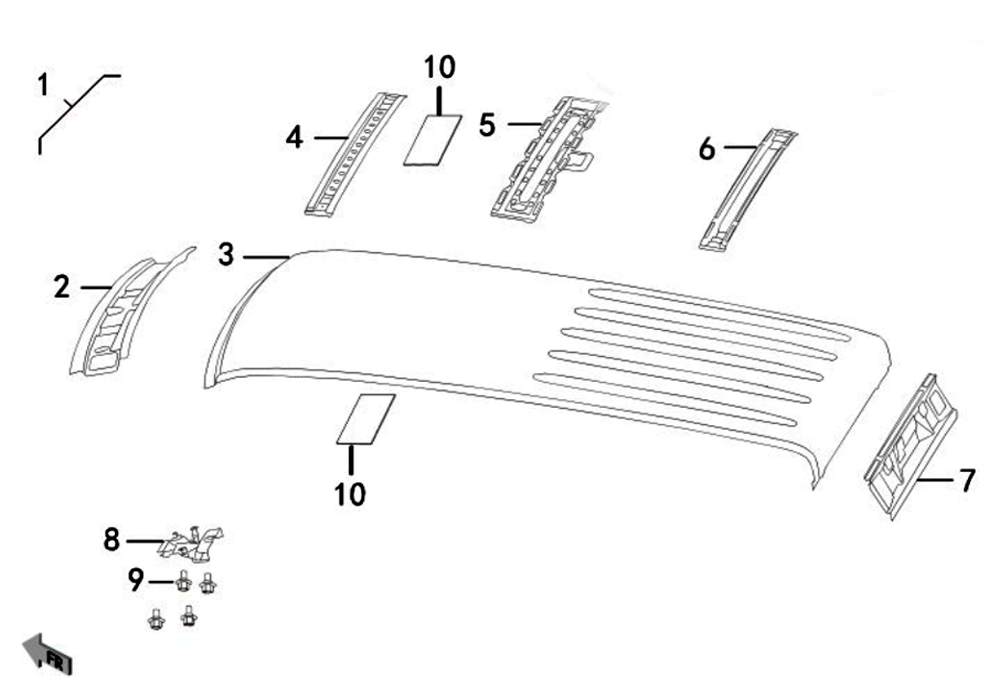 scheme for панели крыши