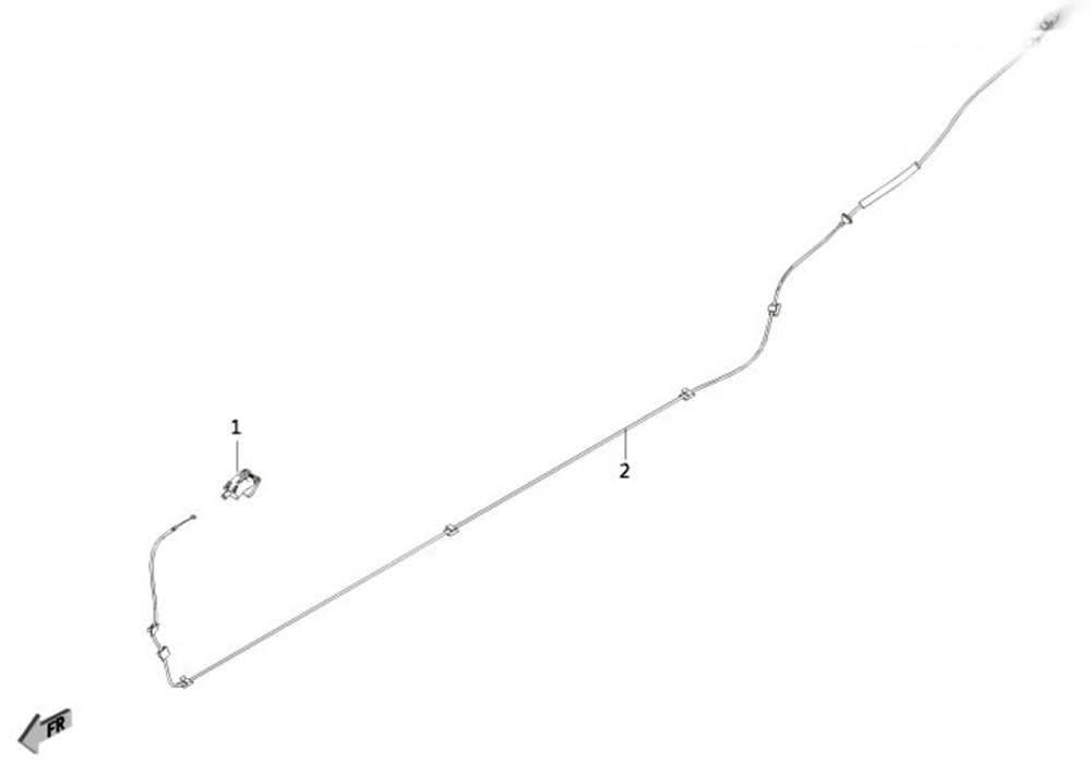 scheme for трос люка топливного бака