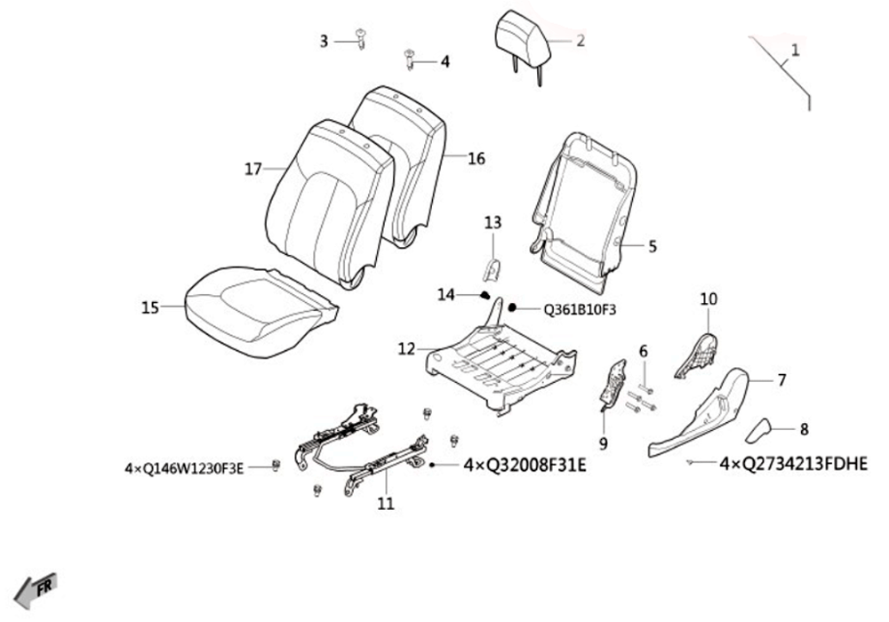 scheme for водительское сидение 2