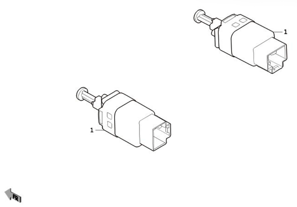 scheme for выключатель стоп сигнала