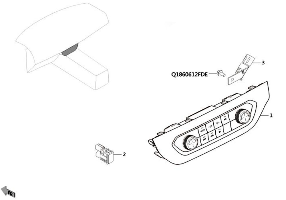 scheme for блок управления климат контролем