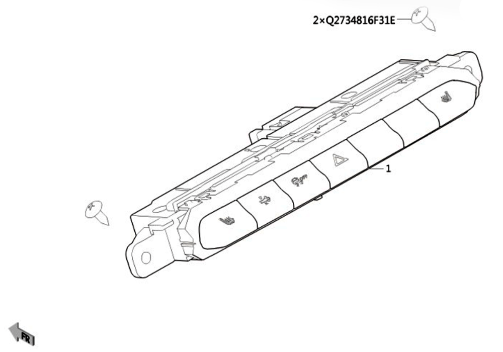 scheme for переключатель центральной консоли