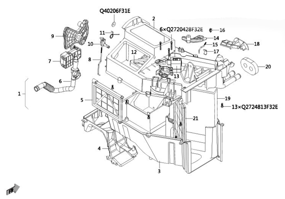 scheme for корпус отопителя