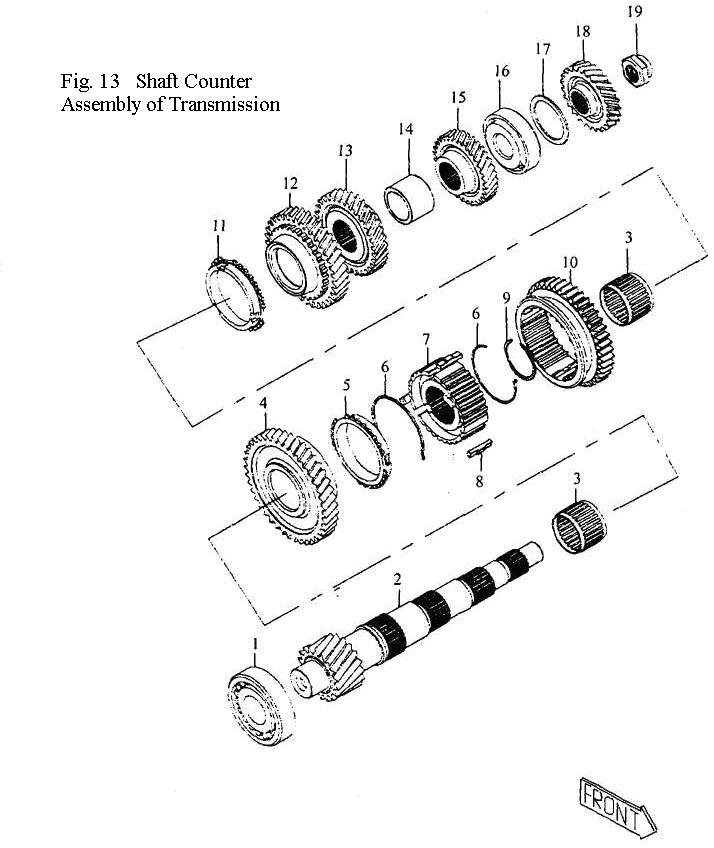 scheme for вал вторичный