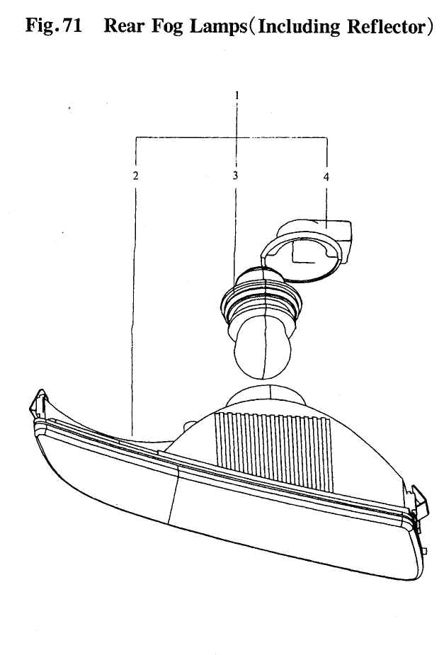 scheme for фонарь противотуманный задний