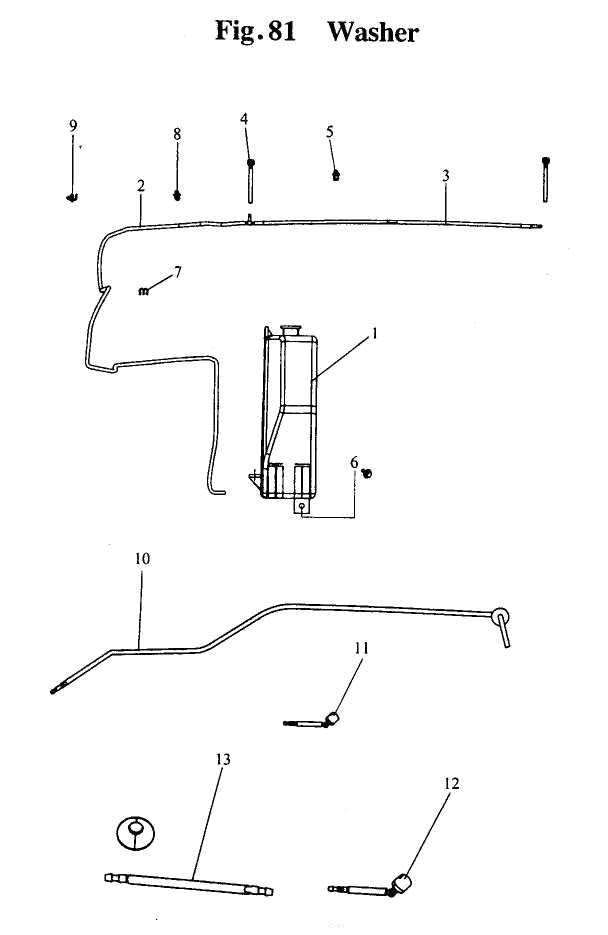 scheme for бачок омывателя