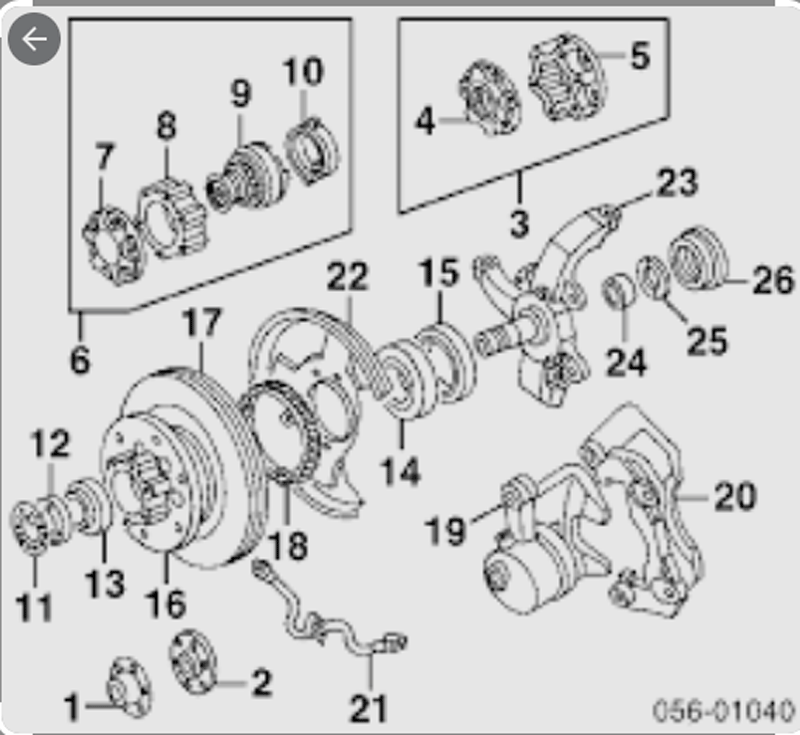 scheme for поворотный кулак 4х4