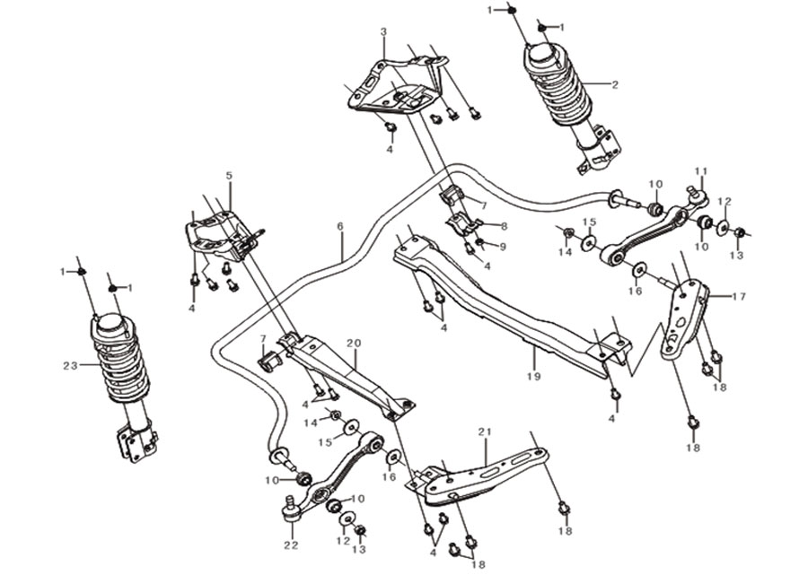scheme for передняя подвеска