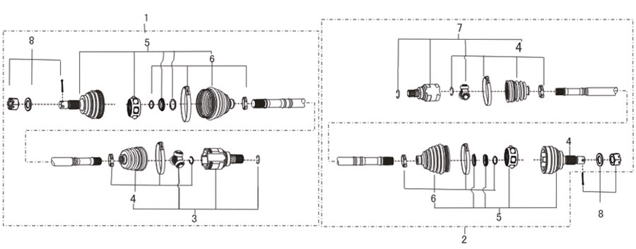 scheme for привод переднего колеса