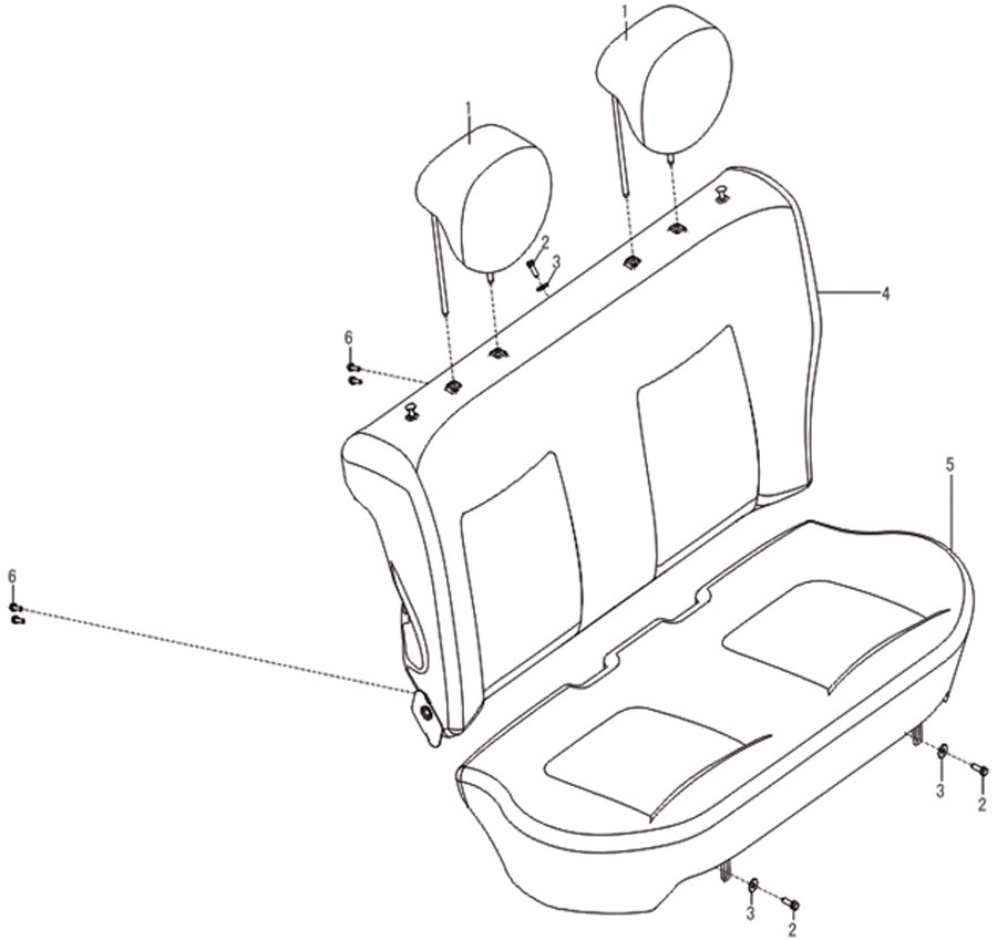scheme for задние сиденья