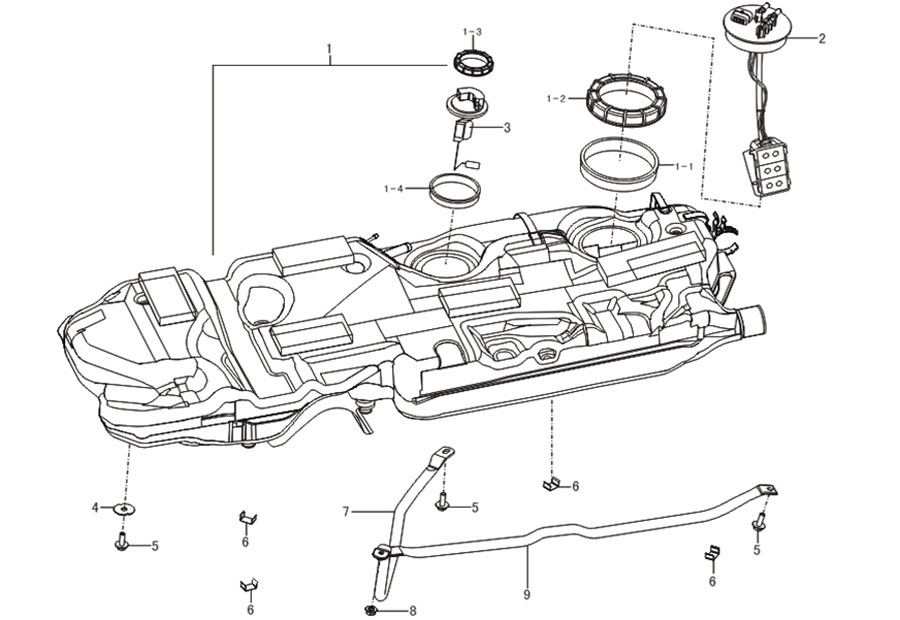 scheme for топливный бак