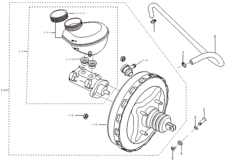 scheme for главный тормозной цилиндр