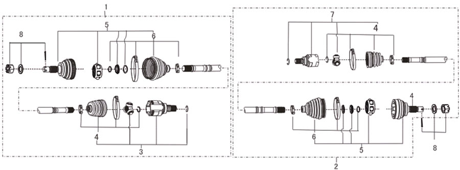 scheme for привод переднего колеса