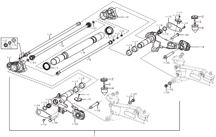 scheme for задняя подвеска