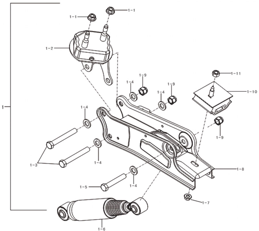 scheme for задний амортизатор