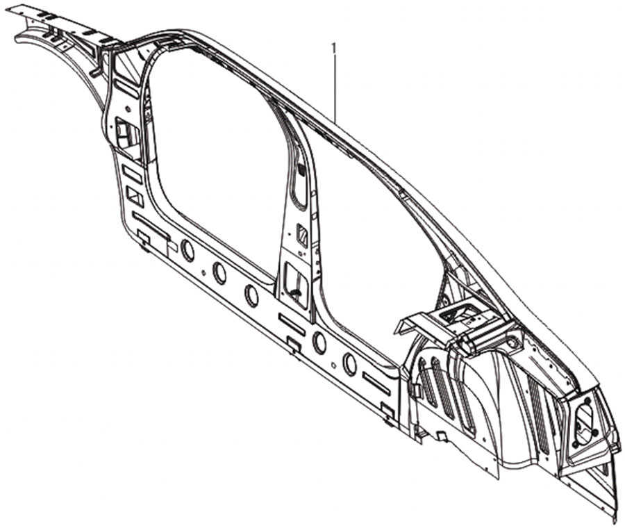 scheme for правая сторона кузова