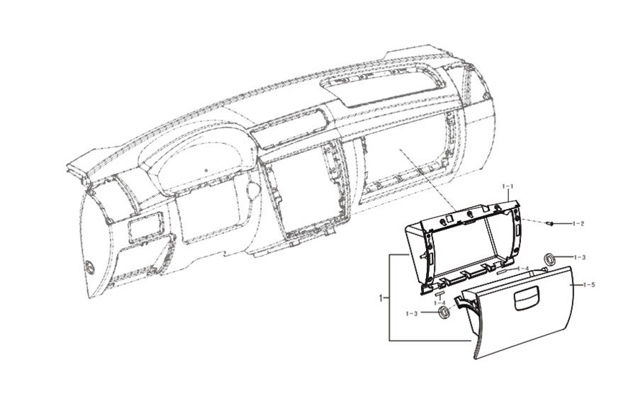 scheme for отделение для перчаток