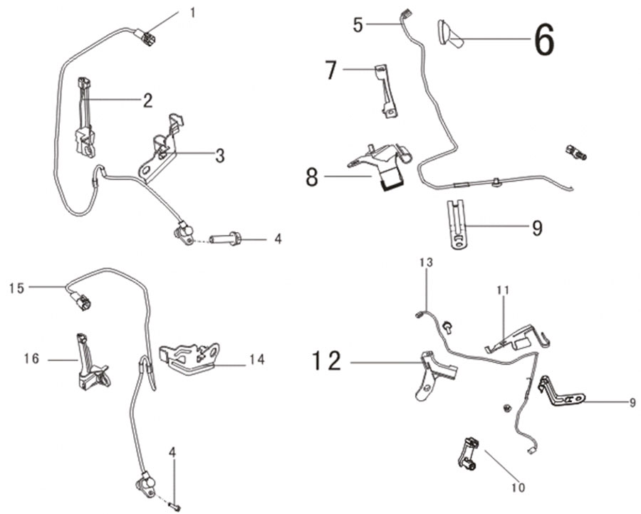 scheme for датчики ABC